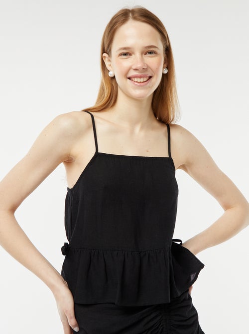 Débardeur à fines bretelles et motif - Kiabi