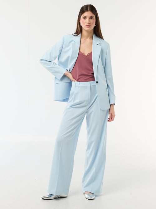 Débardeur avec fines bretelles réglables et col en dentelle - Kiabi