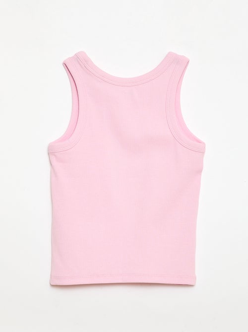 Débardeur côtelé à col rond - Kiabi