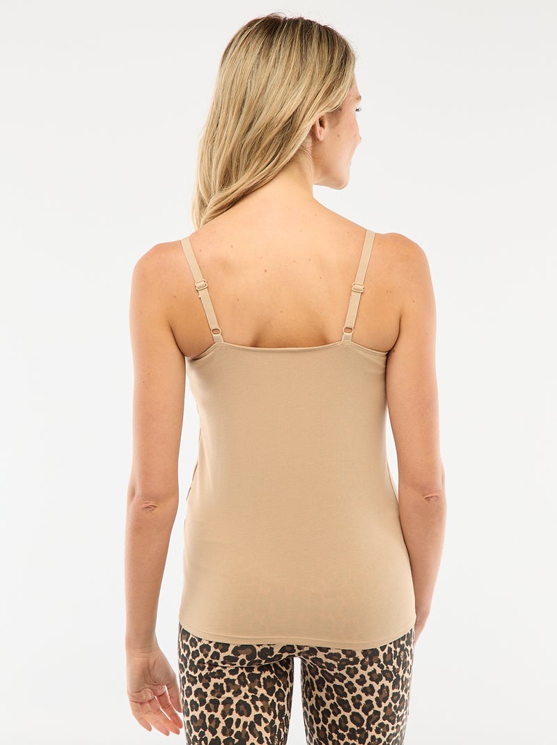 Débardeur d'allaitement Beige - Kiabi