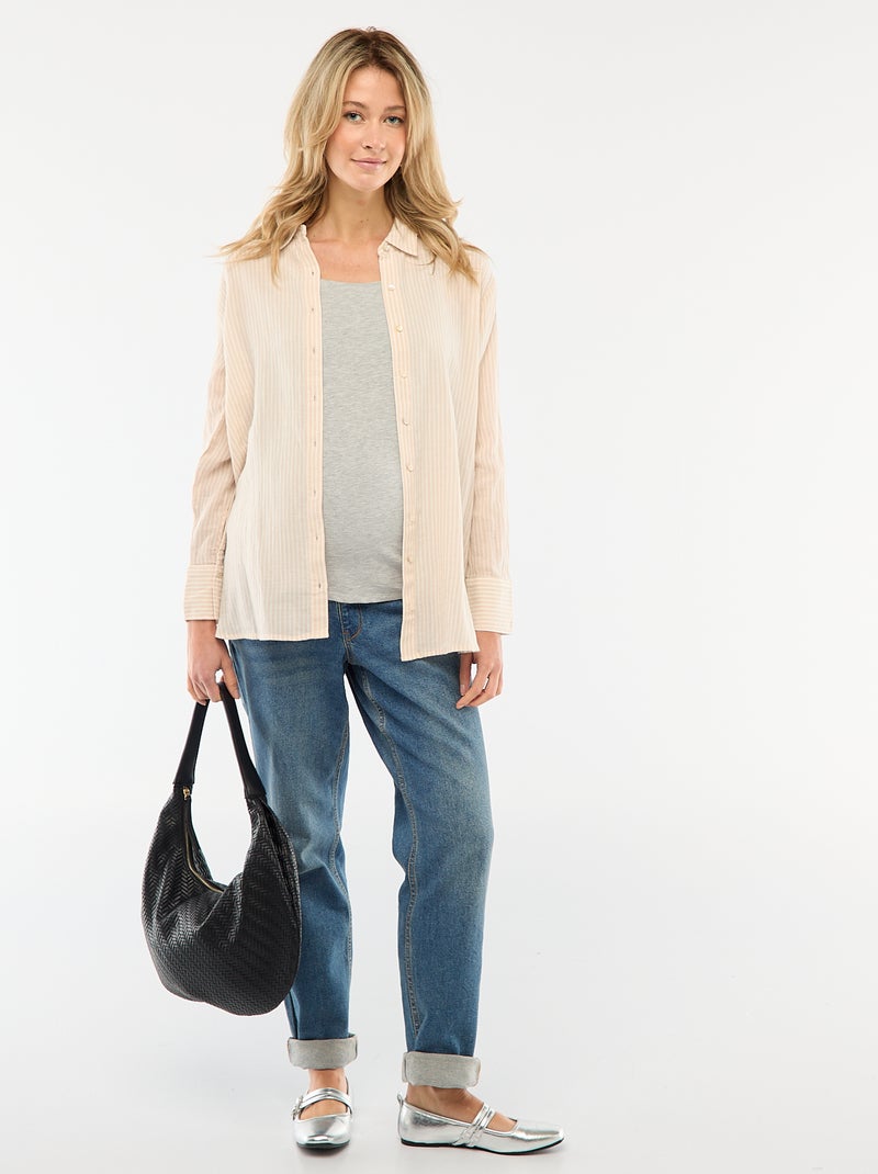 Débardeur d'allaitement Gris - Kiabi