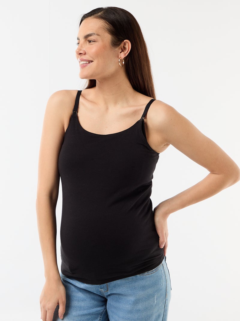 Débardeur d'allaitement Noir - Kiabi