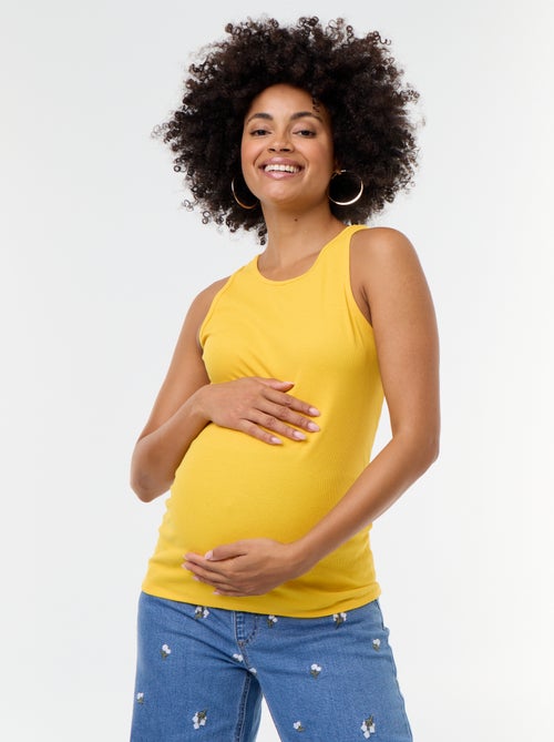 Débardeur de grossesse à emmanchures américaines - Kiabi Débardeur de grossesse à emmanchures américaines - Kiabi