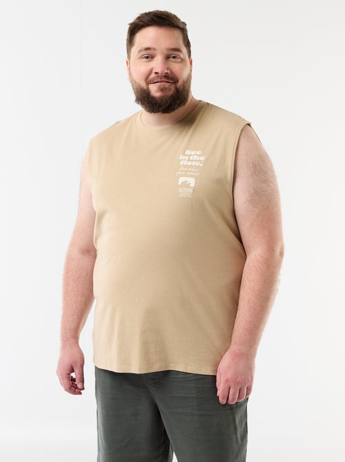 Débardeur en coton imprimé - Kiabi