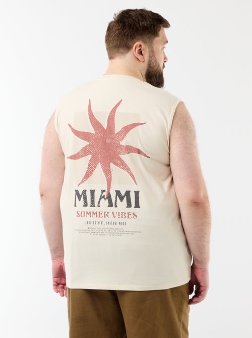 Débardeur en coton imprimé - Kiabi