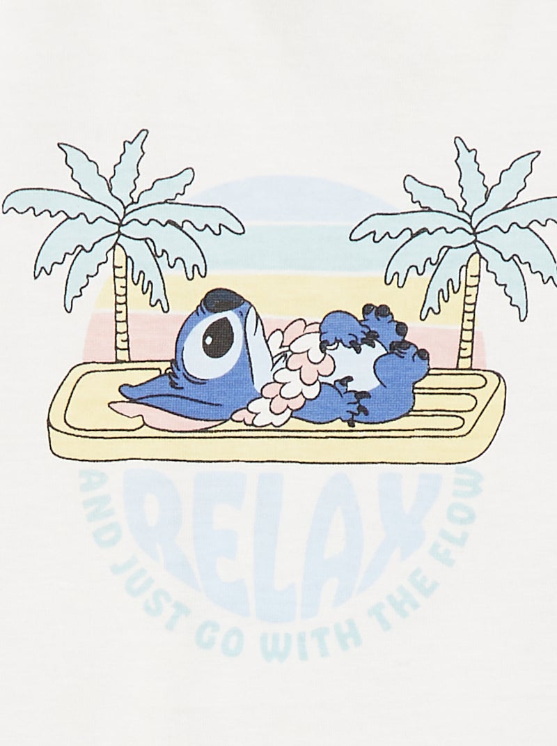 Débardeur en coton imprimé 'Disney' Blanc - Kiabi