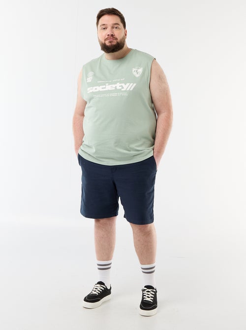 Débardeur en coton imprimé - Kiabi