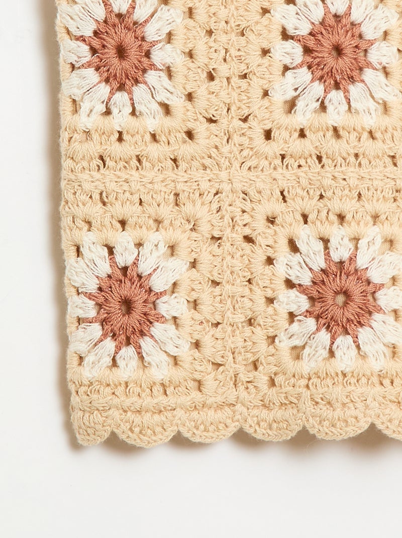 Débardeur en crochet Beige - Kiabi