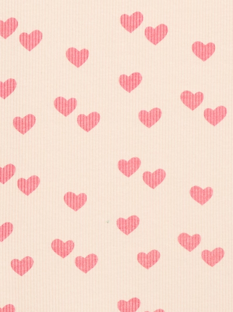 Débardeur en maille côtelée avec imprimé all over Rose - Kiabi