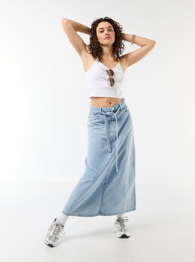 Débardeur fines bretelles réglables Blanc - Kiabi