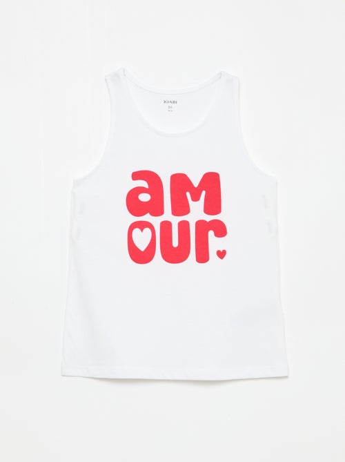 Débardeur imprimé à col rond - Kiabi