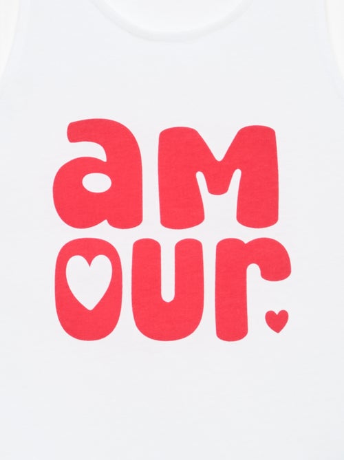 Débardeur imprimé à col rond - Kiabi