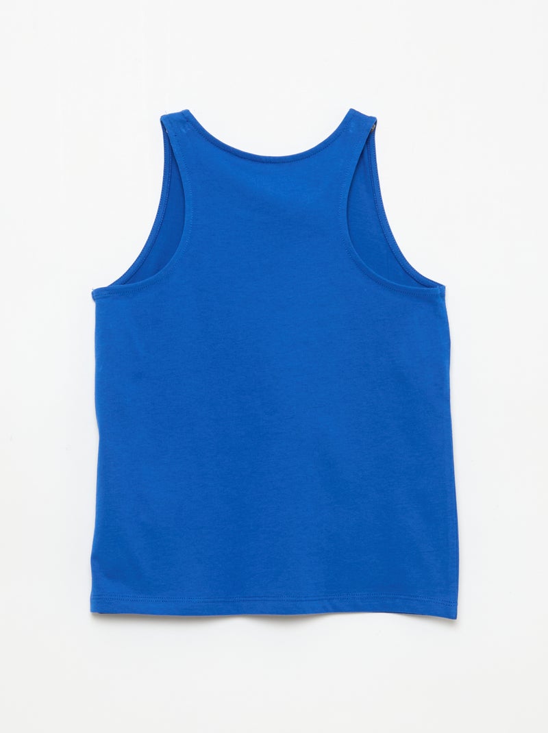 Débardeur imprimé à col rond Bleu - Kiabi