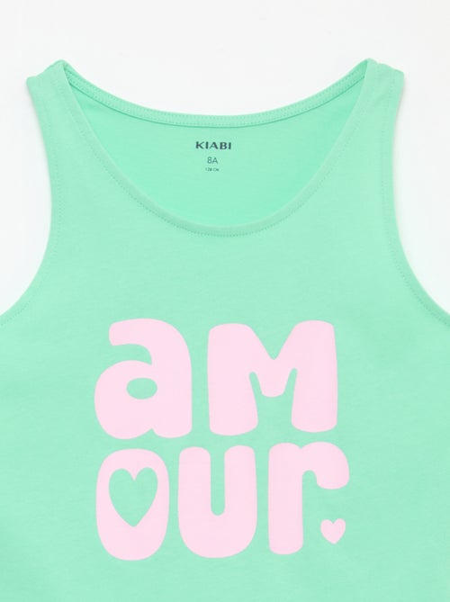 Débardeur imprimé à col rond - Kiabi