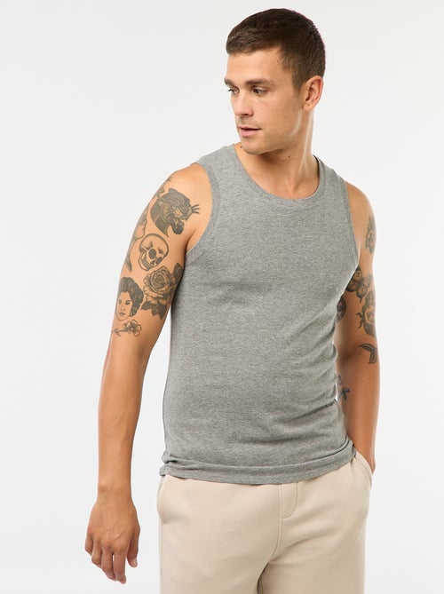 Débardeur nuit en jersey uni - Kiabi