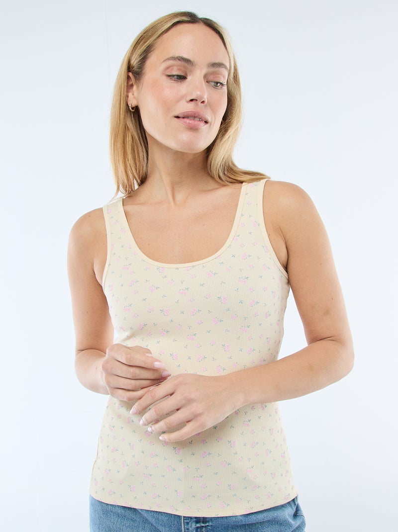 Débardeur sans manches Jaune - Kiabi