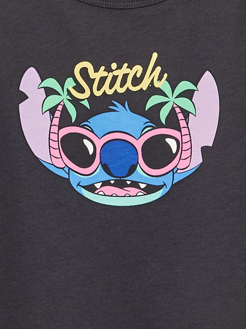 Débardeur 'Stitch' 'Disney' imprimé Noir - Kiabi