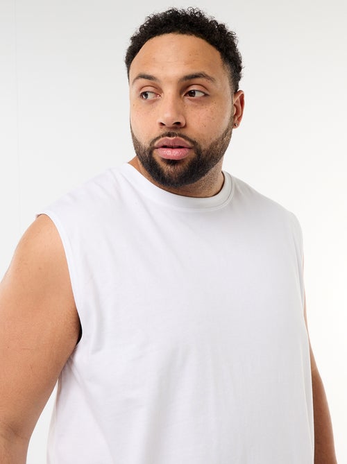 Débardeur uni en coton - Kiabi