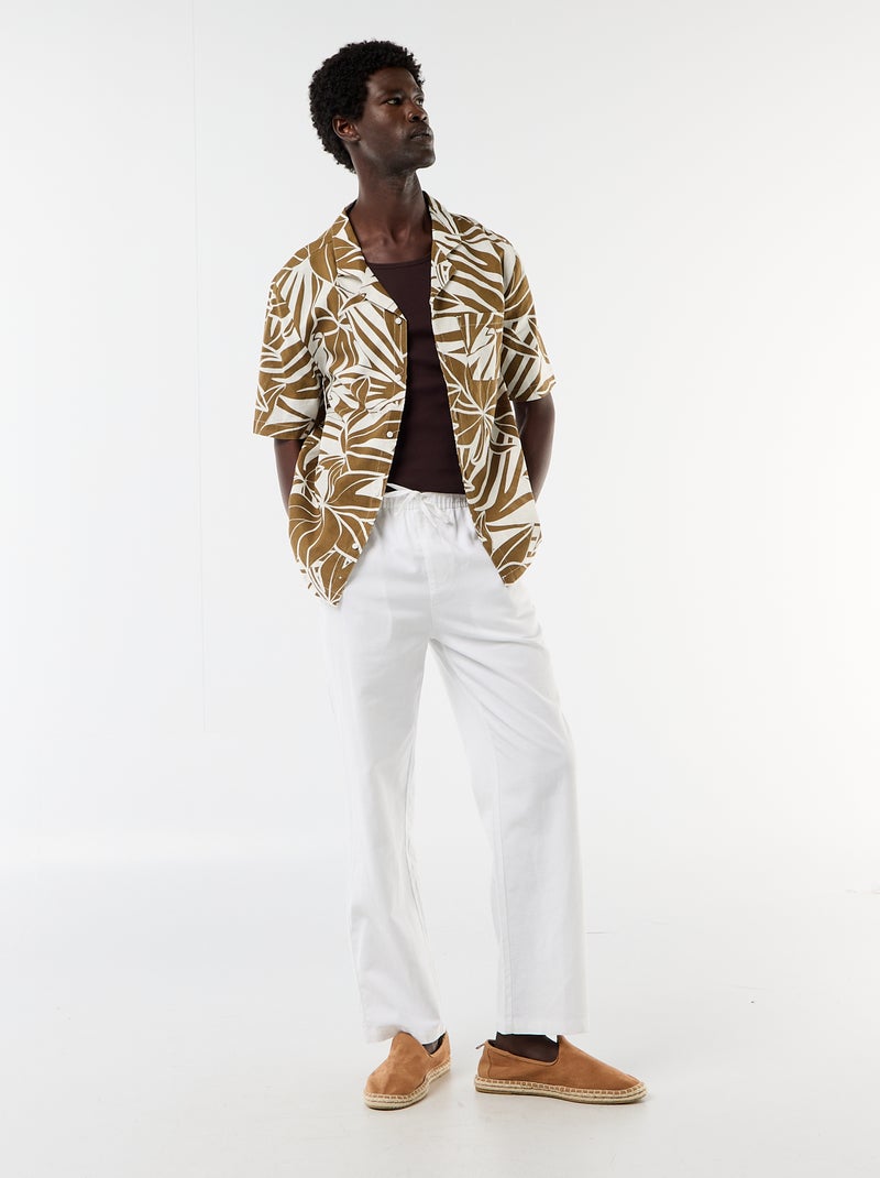 Débardeur uni en maille côtelée Marron - Kiabi