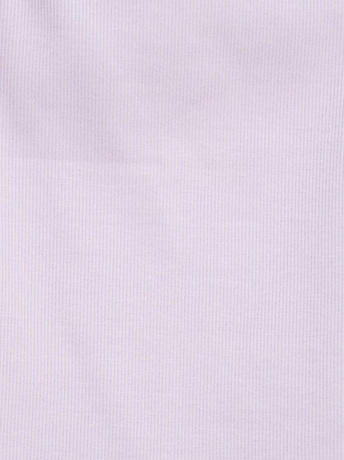 Débardeur uni fines bretelles côtelé - Kiabi