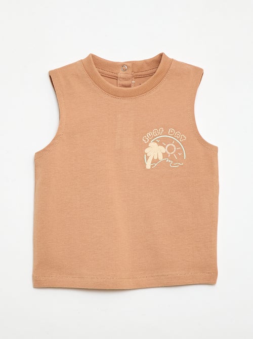 Decorative Embroidered Tank Top - Kiabi