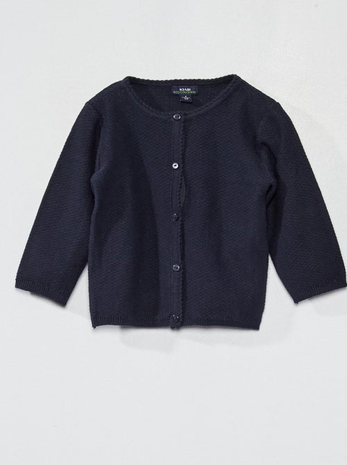 Decorative-knit cardigan - Kiabi