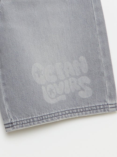 Denim-Bermuda mit Kordelzug - Kiabi