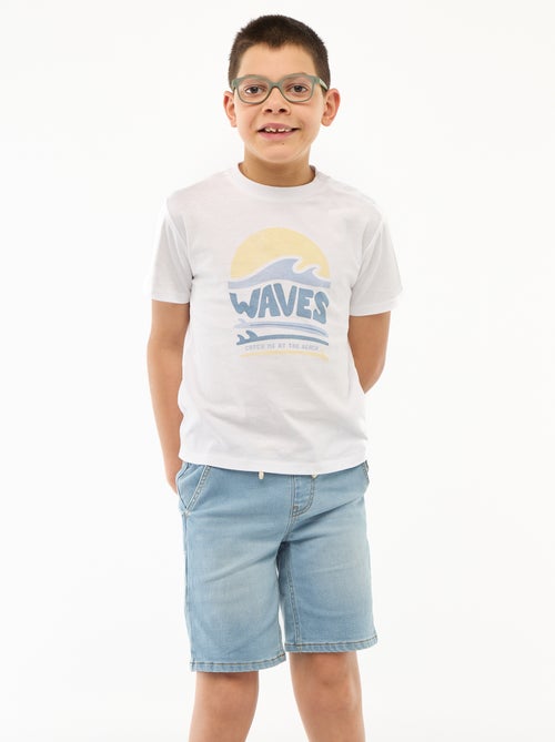 Denim Bermuda Shorts - Easy-Wear Collection - Kiabi