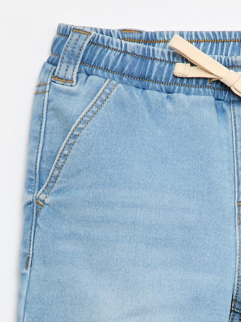 Denim Bermuda Shorts - Easy-Wear Collection Blue - Kiabi