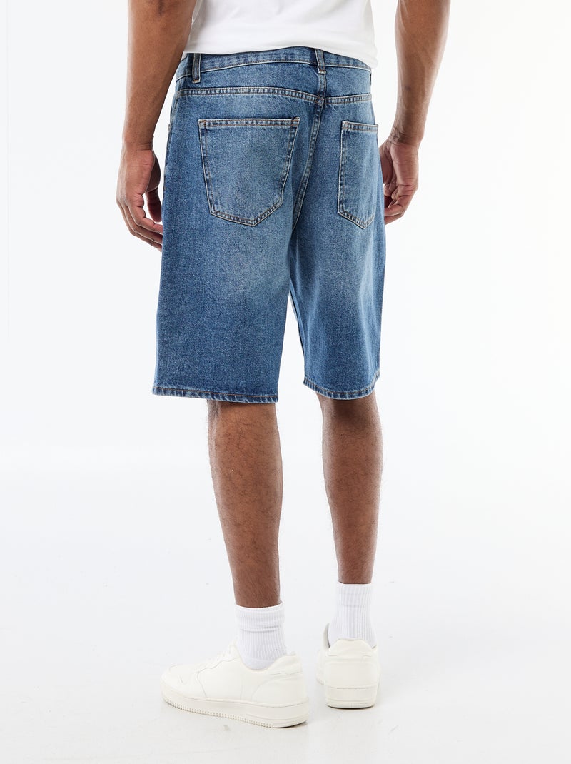 Denim Bermuda Shorts Blue - Kiabi