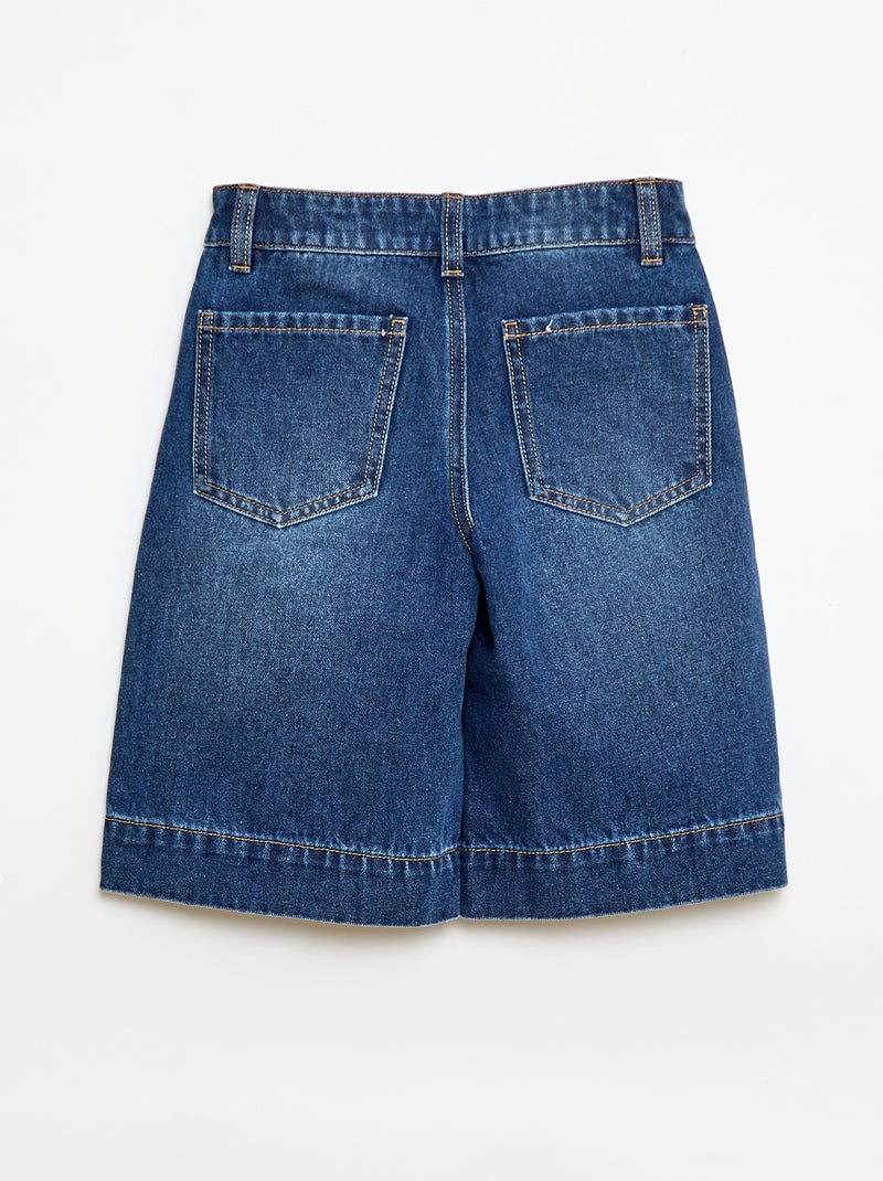 Denim Bermuda Shorts Blue - Kiabi