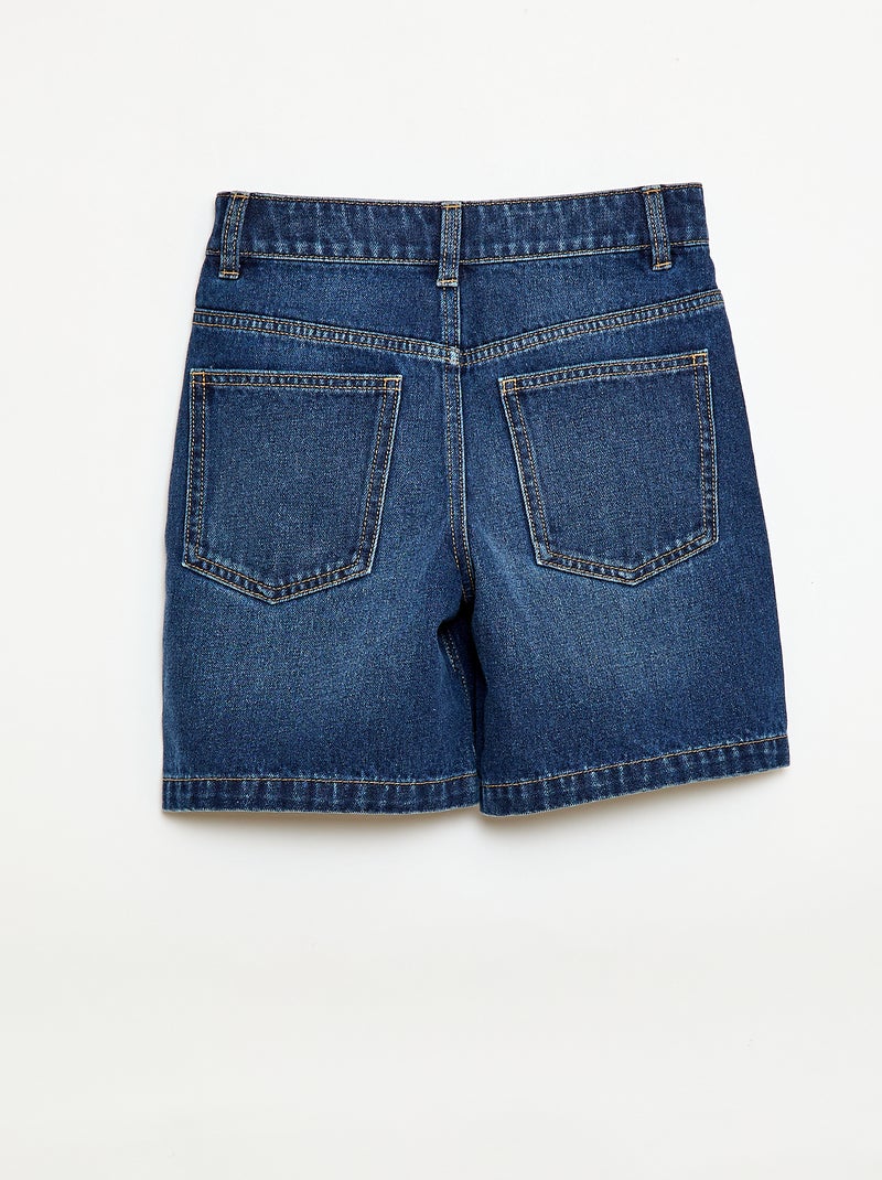 Denim Bermuda Shorts Blue - Kiabi