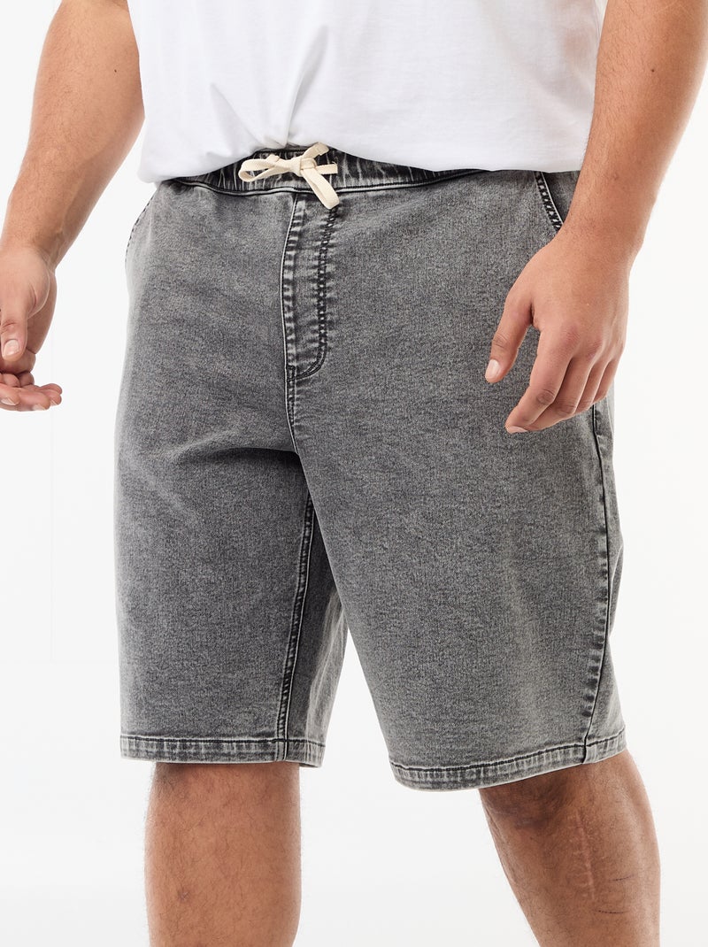 Denim Bermuda Shorts Grey - Kiabi