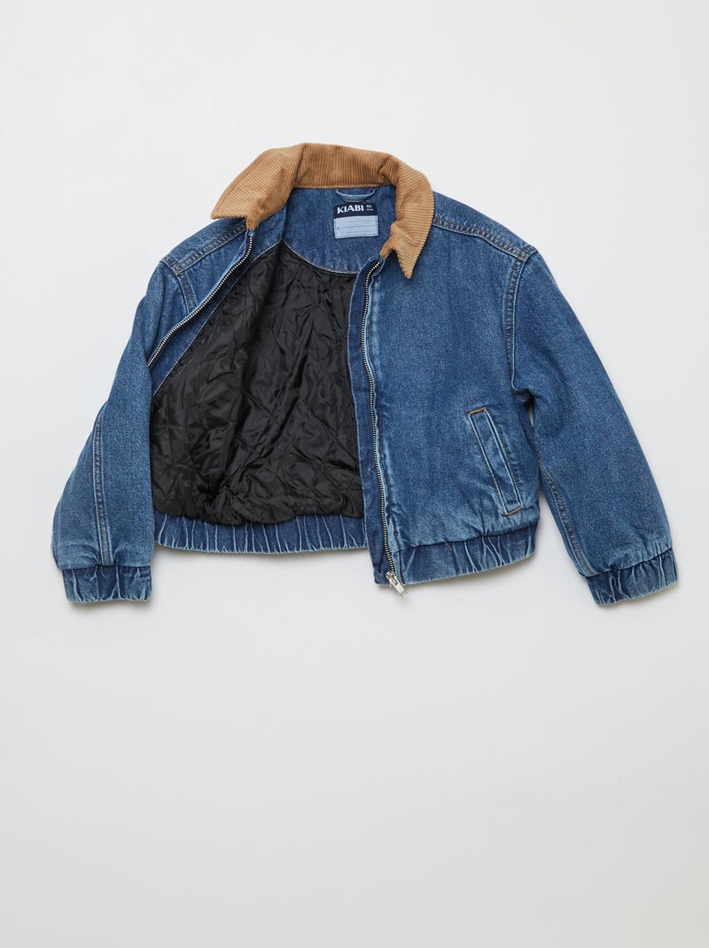 Denim Bomber Jacket Blue - Kiabi
