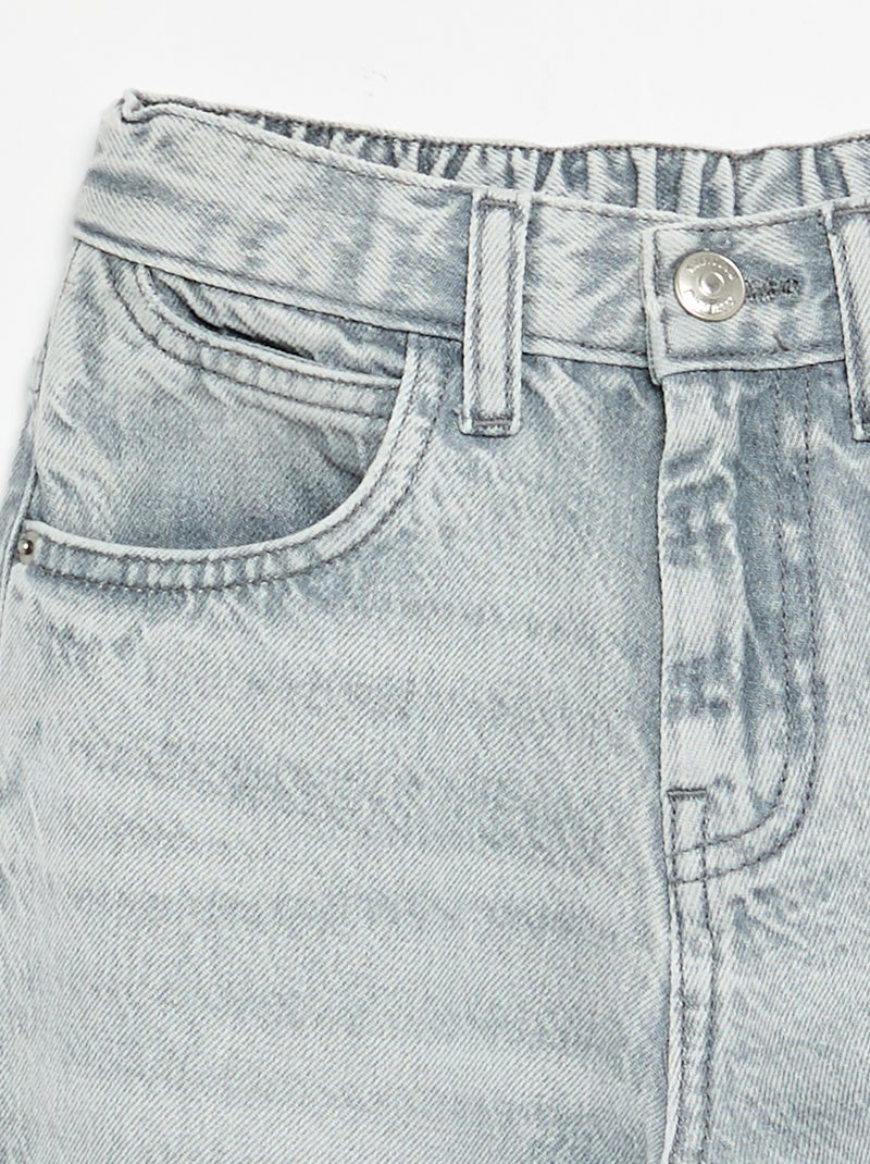 Denim coupe baggy 5 poches Gris - Kiabi