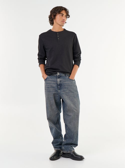 Denim coupe large 5 poches - Kiabi