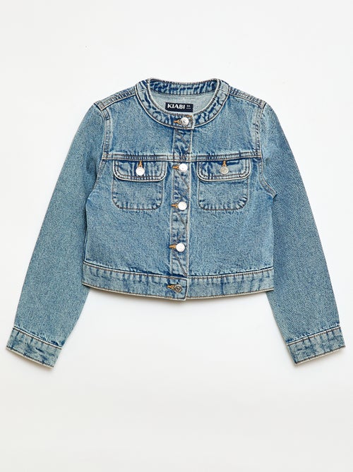 Denim-Jacke mit Rundhalsausschnitt - Kiabi