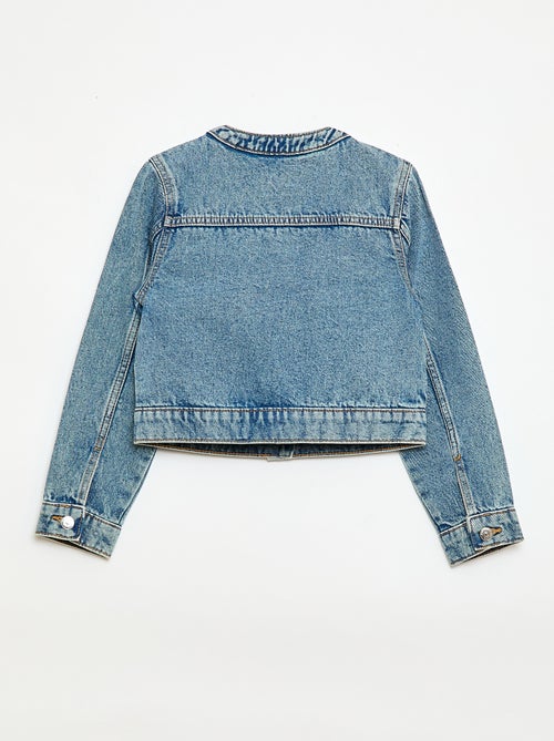 Denim-Jacke mit Rundhalsausschnitt - Kiabi