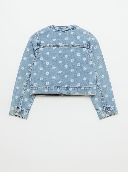 Denim-Jacke mit Rundhalsausschnitt - Kiabi
