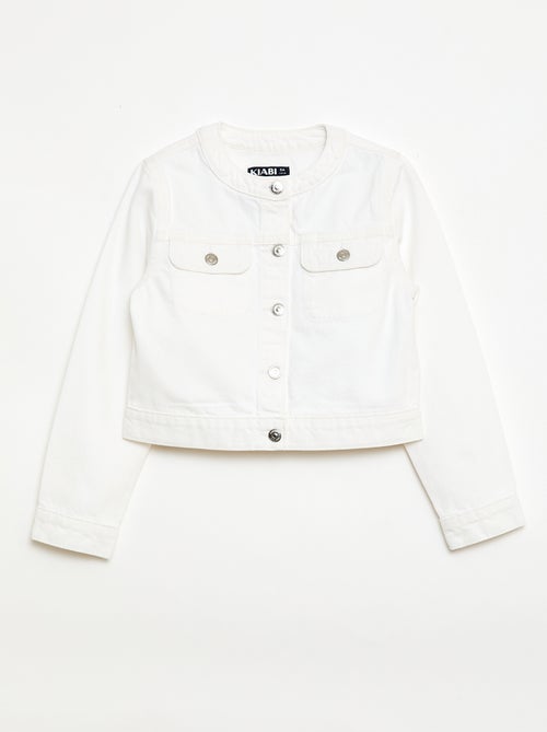 Denim-Jacke mit Rundhalsausschnitt - Kiabi