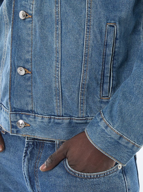 Denim jacket with chest pockets - Kiabi