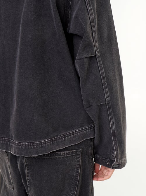 Denim jacket with corduroy collar - Kiabi