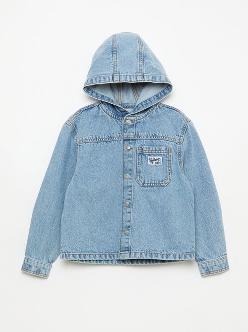 Denim Jacket with Hood - Kiabi
