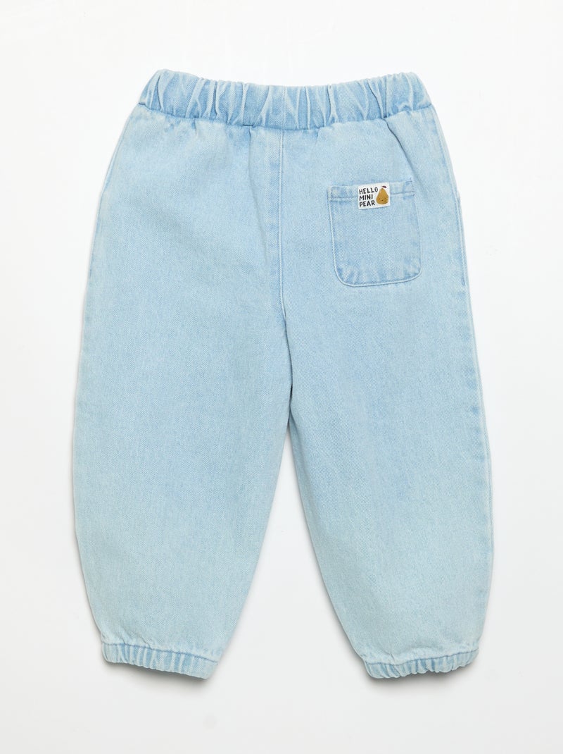 Denim Jogger Pants Blue - Kiabi