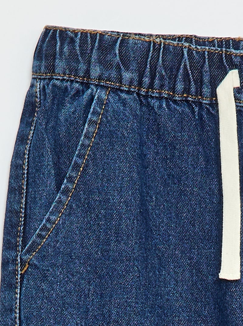 Denim Jogger Trousers Blue - Kiabi