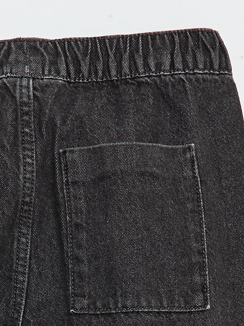 Denim Jogger Trousers Grey - Kiabi
