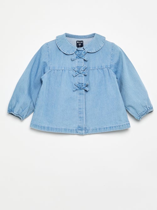 Denim-Langarmhemd - Kiabi Denim-Langarmhemd - Kiabi
