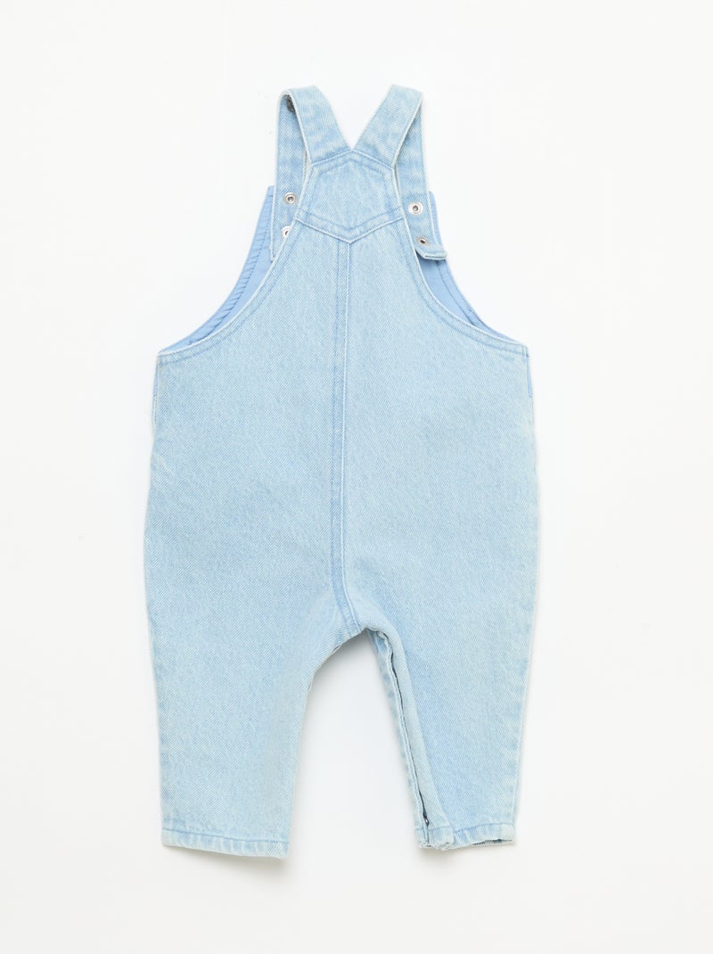 Denim-Latzhose mit 'Disney'-Motiv Blau - Kiabi