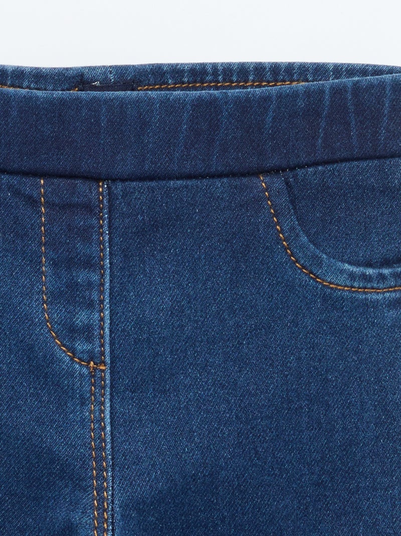 Denim-look stretch jeggings Blue - Kiabi