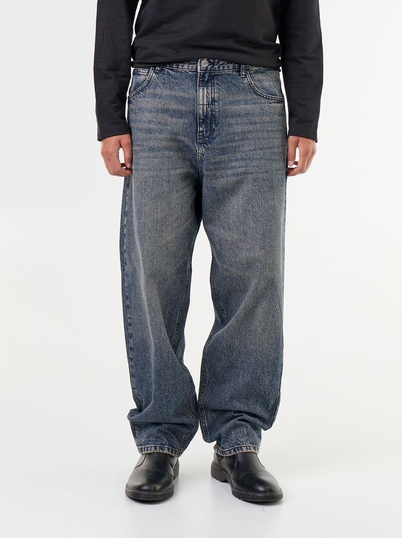 Denim Loose Fit mit 5 Taschen Bleu - Kiabi
